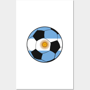 Argentina Soccer Ball Posters and Art